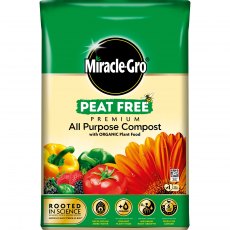 Miracle-Gro Peat Free Premium All Purpose Compost with Organic Plant Food