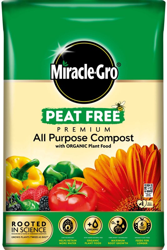 Miracle-Gro Miracle-Gro Peat Free Premium All Purpose Compost with Organic Plant Food