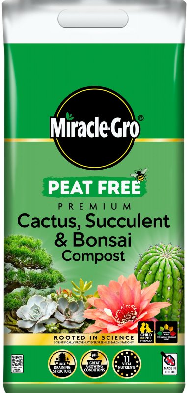 Miracle-Gro Miracle-Gro Peat Free Premium Cactus, Succulent & Bonsai Compost