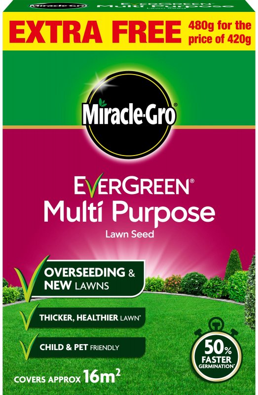 Miracle-Gro Evergreen Miracle-Gro EverGreen Multi Purpose Lawn Seed