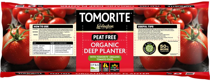 Tomorite Levington Tomorite Peat Free Organic Deep Planter