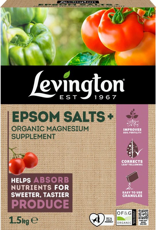 Levington Levington Epsom Salts+ Organic Magnesium Supplement