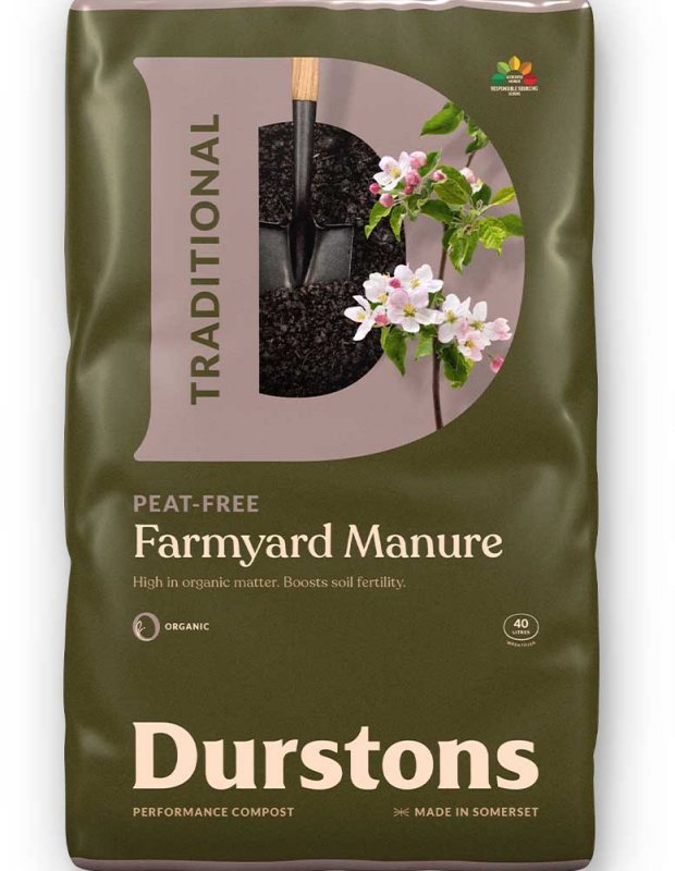 Durstons Traditional Peat Free Farmyard Manure 40L